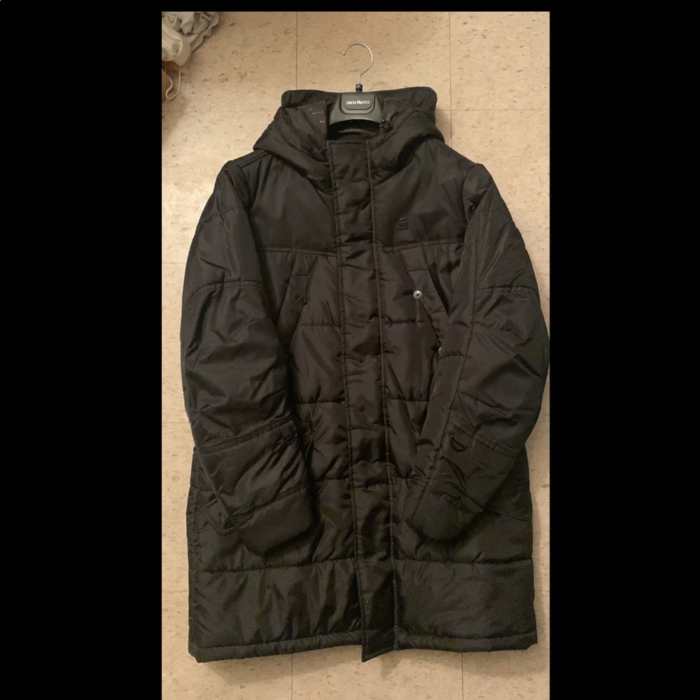 Black G-Star RAW Parka Coat